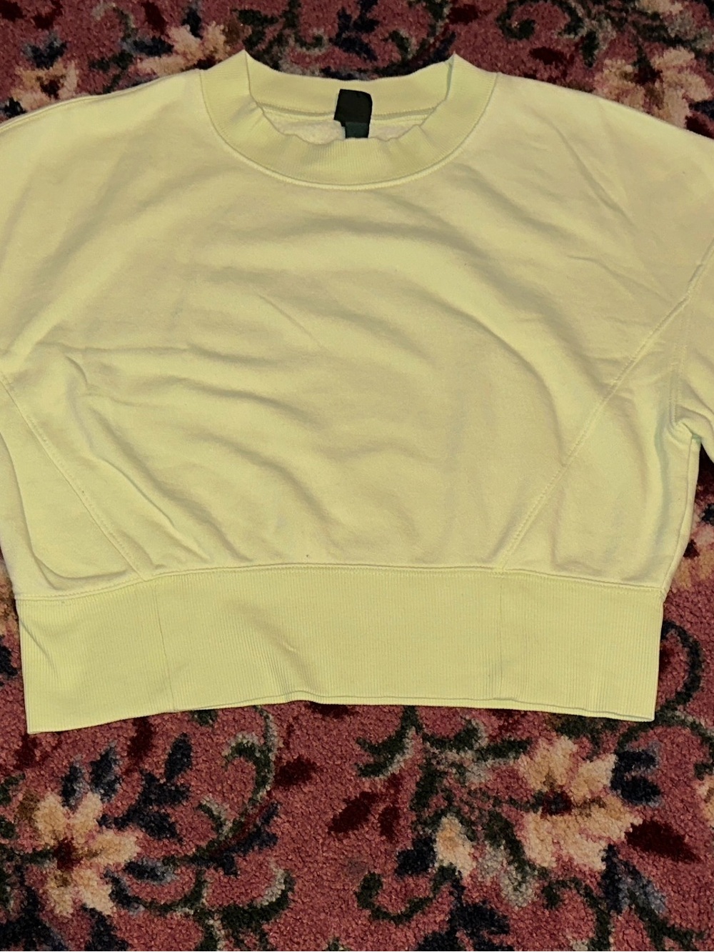 wild fable Cream Crewneck Cropped Sweatshirt